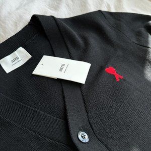 Black Merino Ami de Cœur Cardigan